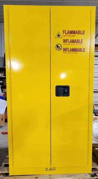 Yellow Metal Condor Flammables Storage Cabinet- Contents NOT Included