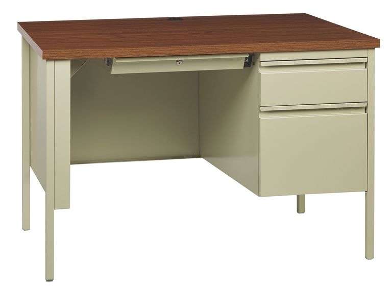 Hirsch RH Single Pedestal Desk Model 22199