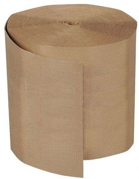 250’ Roll Of Single Face Corrugated Kraft Paper Wrap
