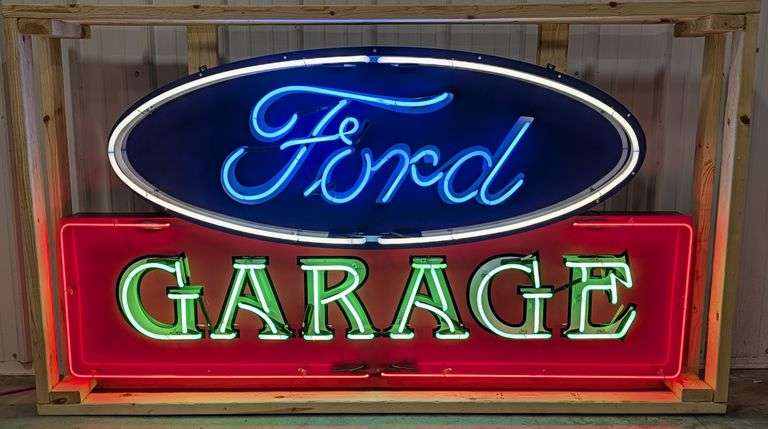 Custom Ford Garage Neon Sign