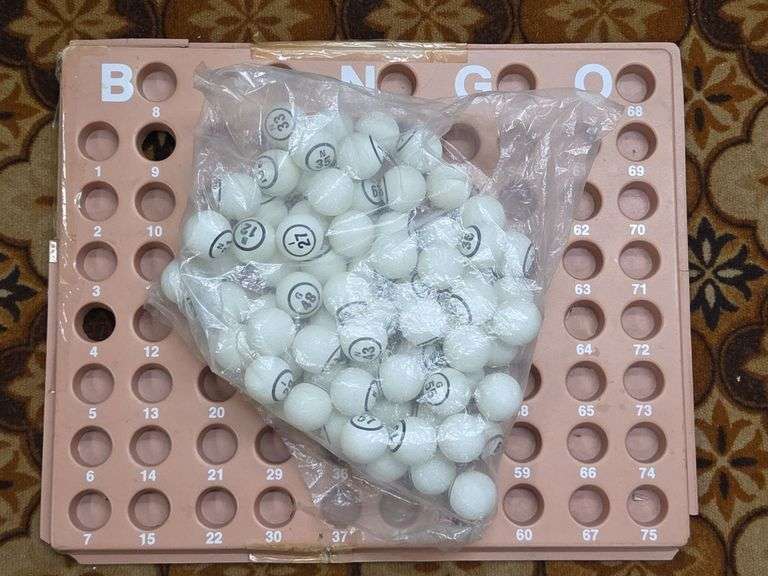 Bingo Balls And Called Numbers Rack - Kraft Auction Service, LLC