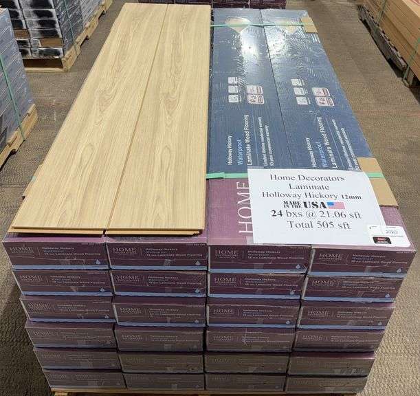 Home Decorators HOLLOWAY HICKORY 12mm Laminate Wood Flooring
