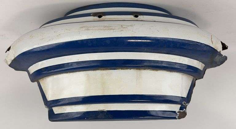 Vintage Porcelain Standard Oil Sign Boat / Globe Holder