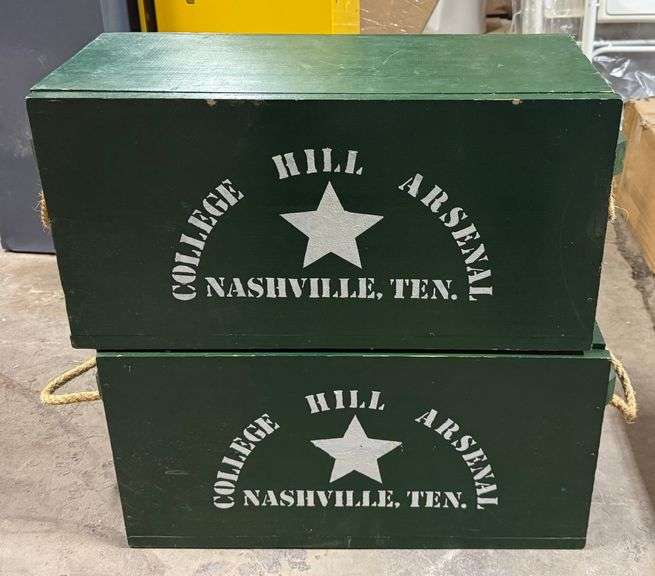 2 Reproduction Confederate Ammunition Boxes