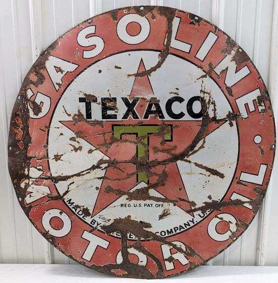 42in Vintage SSP Texaco Gasoline & Motor Oil Black 42in Vintage SSP Texaco Gasoline & Motor Oil Black