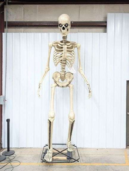 Giant 12ft Skeleton Halloween Prop - Kraft Auction Service, LLC