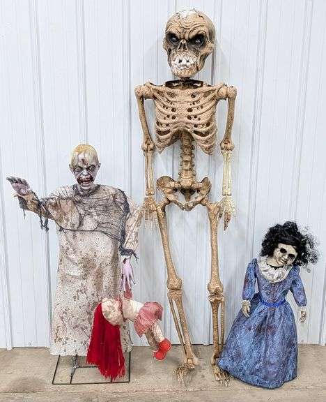 Zombie Number Ront 3) Life Size Halloween Props / 6ft Poseable Skeleton / Zombie - Kraft ...