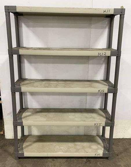 (H) 5 Tier Plastic Shelf