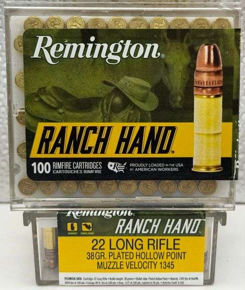 Remington RANCH HAND 22 Long Rifle Rimfire Cartridges