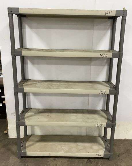 (H) 5 Tier Plastic Shelf