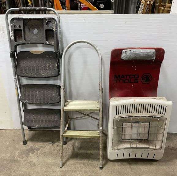 (M) Step Stools, Heater, Creeper
