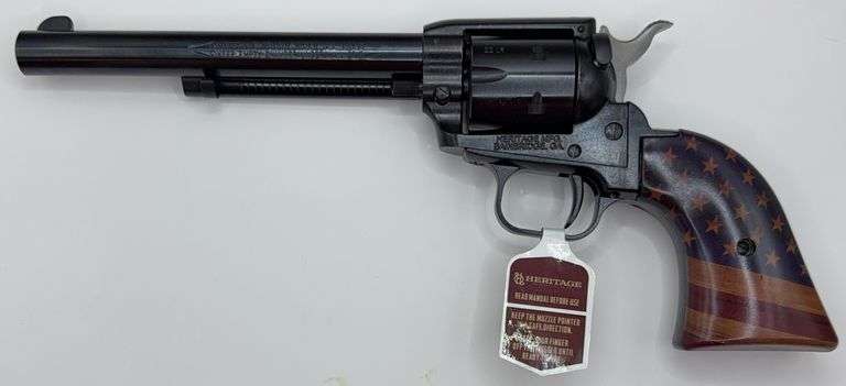 Heritage Rough Rider .22 LR Gold USA Flag Revolver