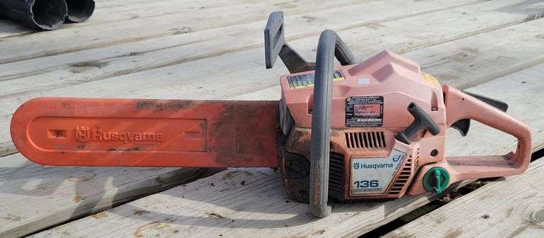 (TM) Husqvarna 136 Low Emission Gasoline Powered Chainsaw