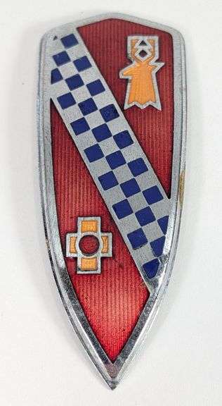 1939 Buick Automobile Enameled Emblem / Badge