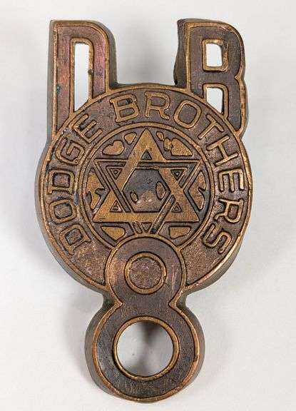 1930s Dodge Brothers Automobile Emblem / Badge