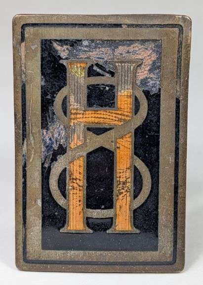 Early 1900s Hupmobile Automobile Enameled Emblem / Badge
