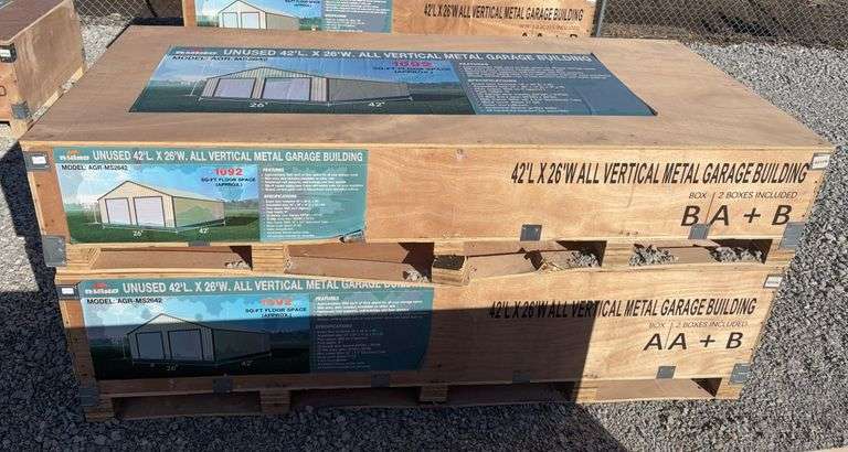 専用ページ56kg 2026 RHINO 42' x 26' All Vertical Metal Garage Building - Kraft