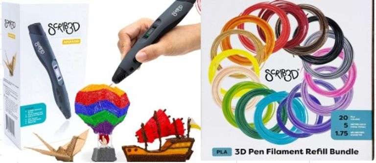 3D Printing Pen + Refill Bundle