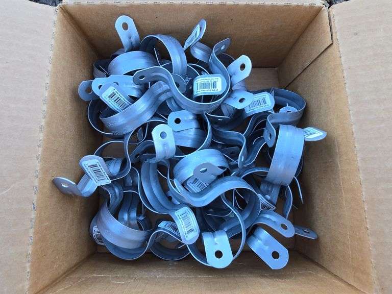 (FF)2 Boxes Of 2" IPS Galvanized Steel Two-Hole Pipe Strap