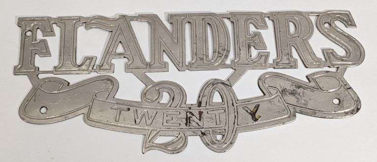 1910-1912 Flanders Twenty Automobile Motor Car Badge / Emblem