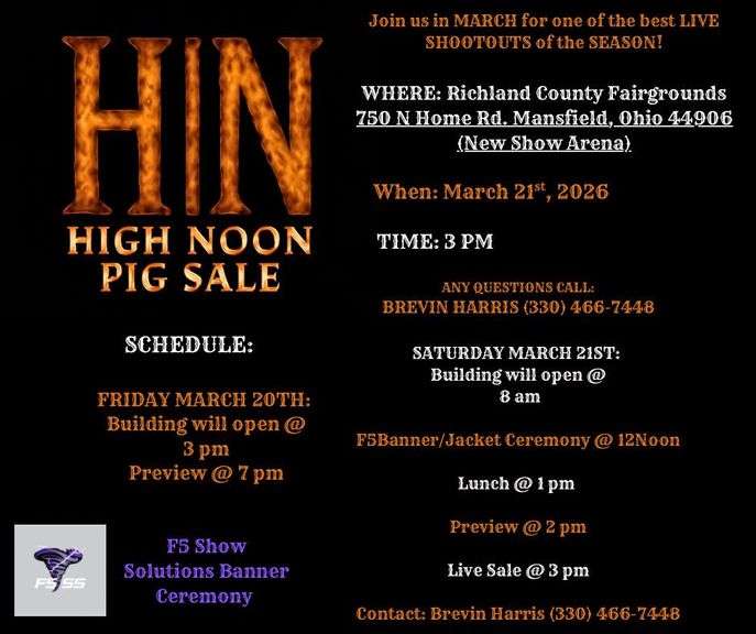 High Noon Pig Sale - Mansfield, OH