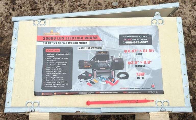 (AK) Land Honor 20,000 Lbs Electric Winch
