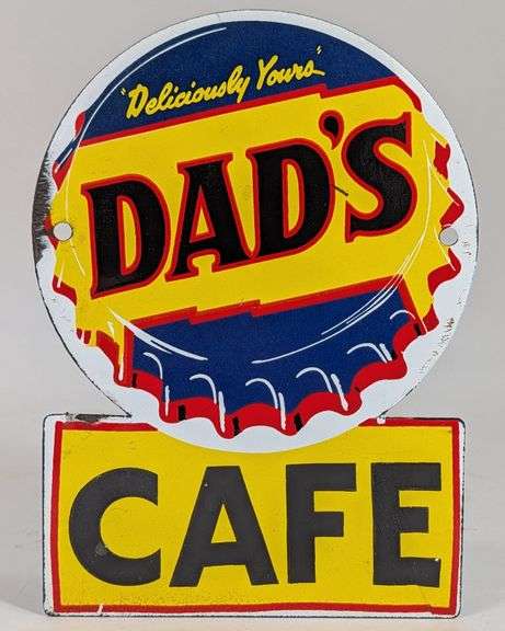 Porcelain Dads Root Beer Advertising Cafe Sign