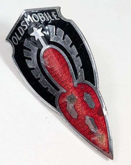 1936 Oldsmobile Automobile Enameled Emblem / Badge