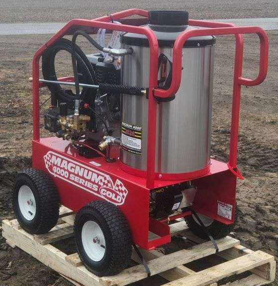 (AQ) 2026 MAGNUM 4000 Series "Gold" Hot Water Pressure Washer