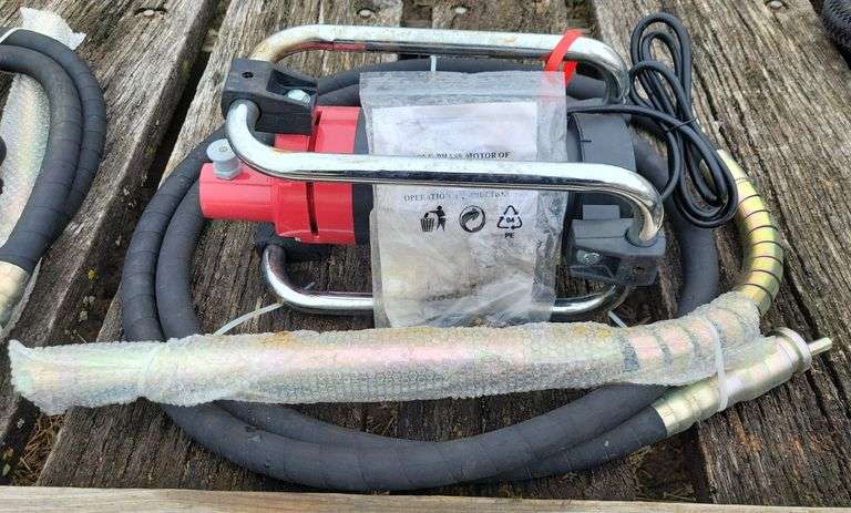 (CC) Handheld Concrete Vibrator With A Single-Phase Motor