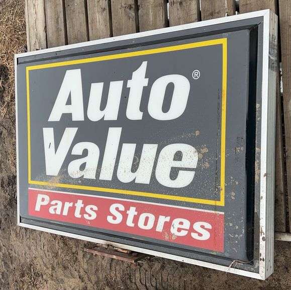 (AN) Auto Value Parts Stores Sign