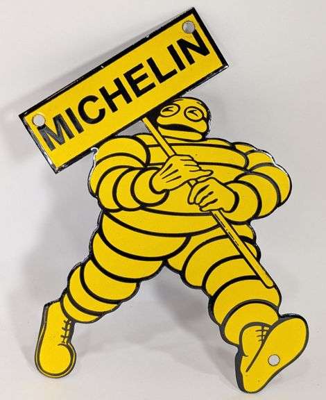 Porcelain Michelin Tires Die-Cut Advertising Sign