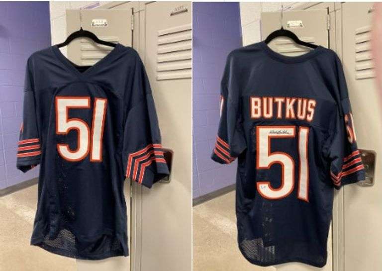 Authenticated Dick Butkus signed Bears Jersey