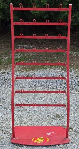 (AD) Red Jelly Belly Display Rack - Kraft Auction Service, LLC