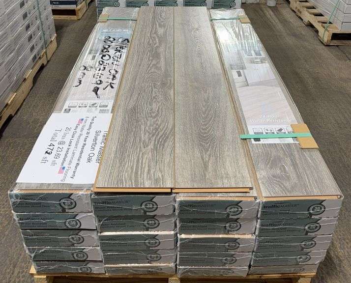 TrafficMaster SILVERTON OAK 8mm Water Resistant Laminate Wood Flooring