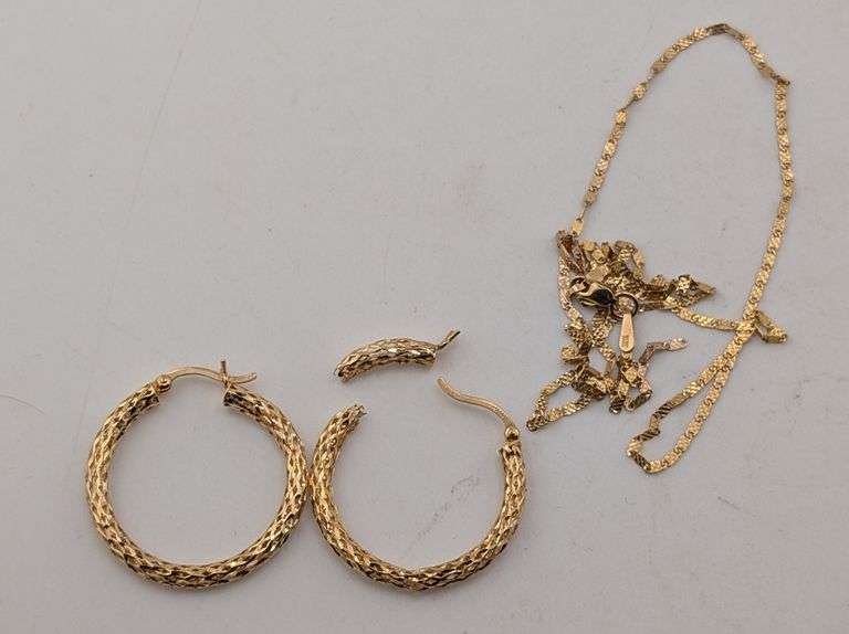 14K Yellow Gold Broken Pieces