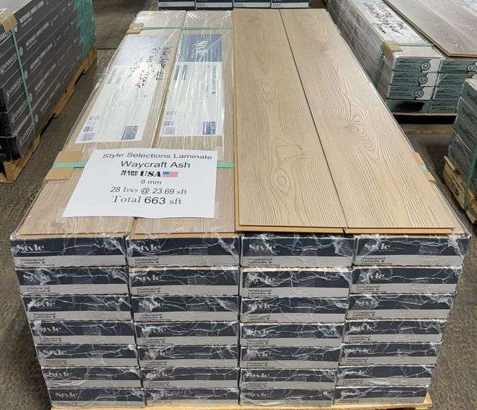 Style Selections WAYCRAFT ASH Waterproof Laminate Flooring