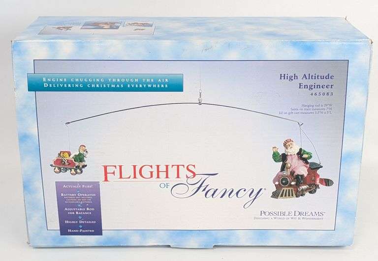 Possible Dreams Flights of Fancy High-Altitude Engineer Santa Claus Christmas Train Engine