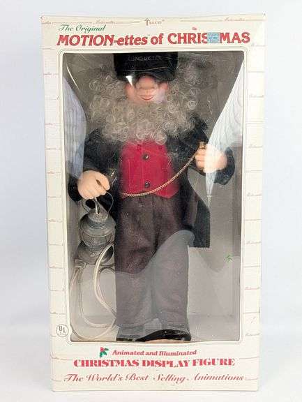 Telco Motion-Ettes Of Christmas Santa Claus Train Conductor