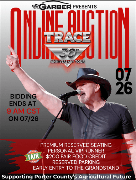 Porter County Fair - Trace Adkins VIP Experience Auction