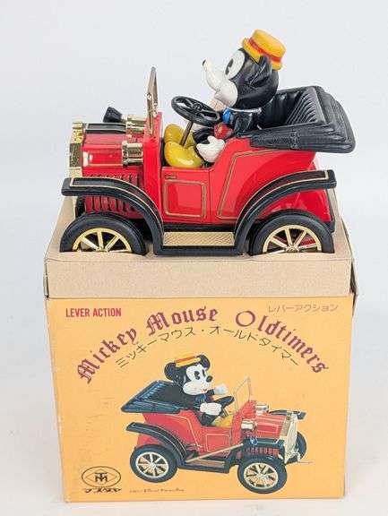 Walt Disney Lever Action Mickey Mouse Oldtimer Car
