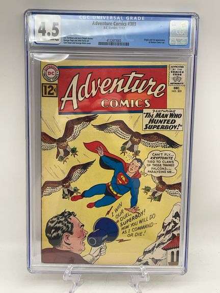 1962 Adventure Comics #303 CGC 4.5 Comic Book - Kraft Auction Service, LLC