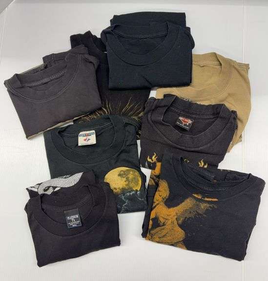(AM) 8 Shirts Including Harley-Davidson, Platinum T’s, & More