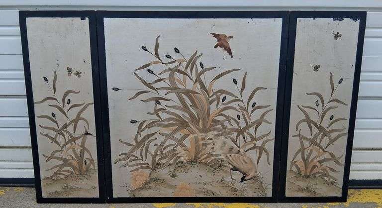 (AI) Oriental Wood Room Divider/Screen