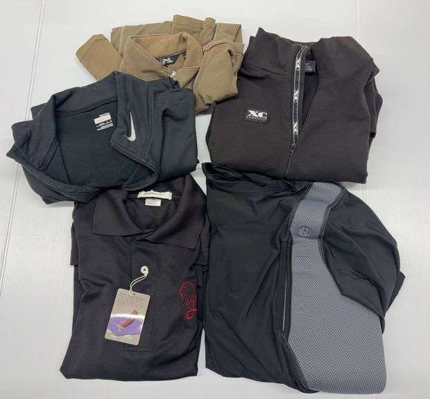 (AM) Polo Shirt & Fleece Tops Including Nike, Goode Rider, XC Sporthill, & More