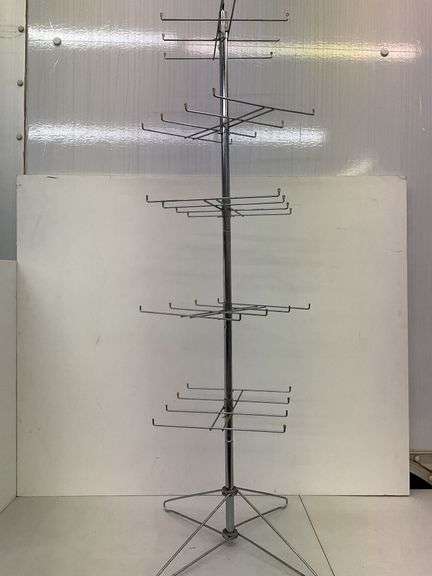(Qty 5) 66” tall spinning wire display racks - Key City Online Auctions ...