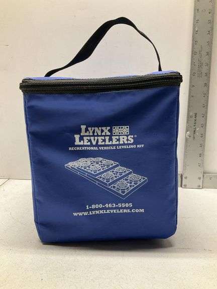 Lynx Levelers RV leveling kit with carrying case
