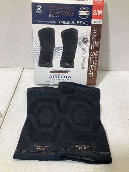 Copper fit elite two pack knee sleeve size small medium
