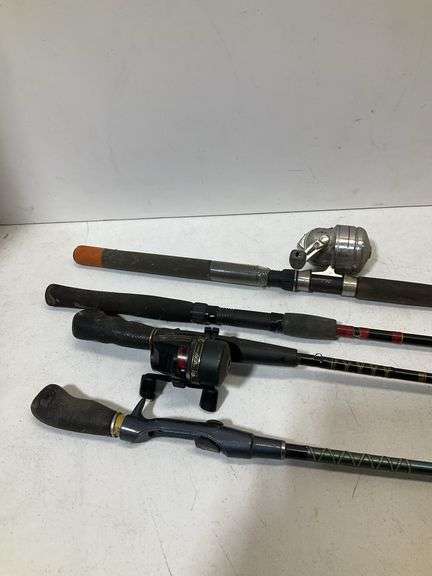 Fishing rod (qty 4) with reels (qty 2)