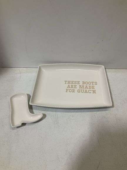 Guacamole serving set - “These boots are made for Guac’n”